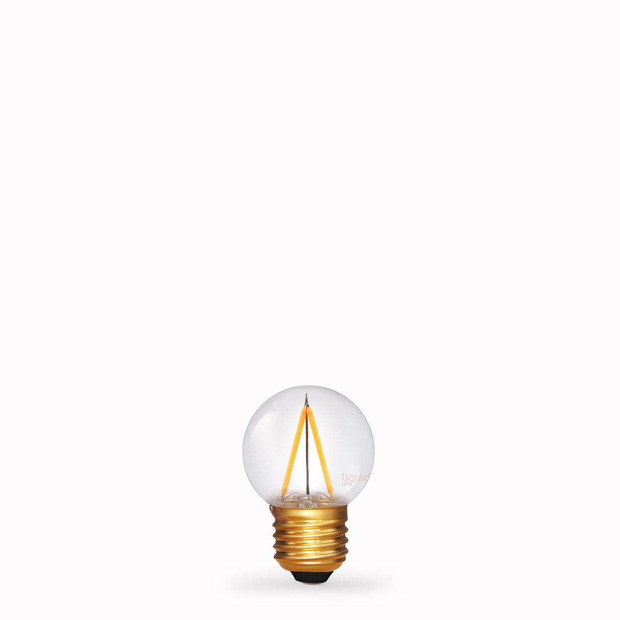 1W Fancy Round Shatterproof LED Bulb E27 in Extra Warm - LiquidLEDs™ - Edison Bulbs