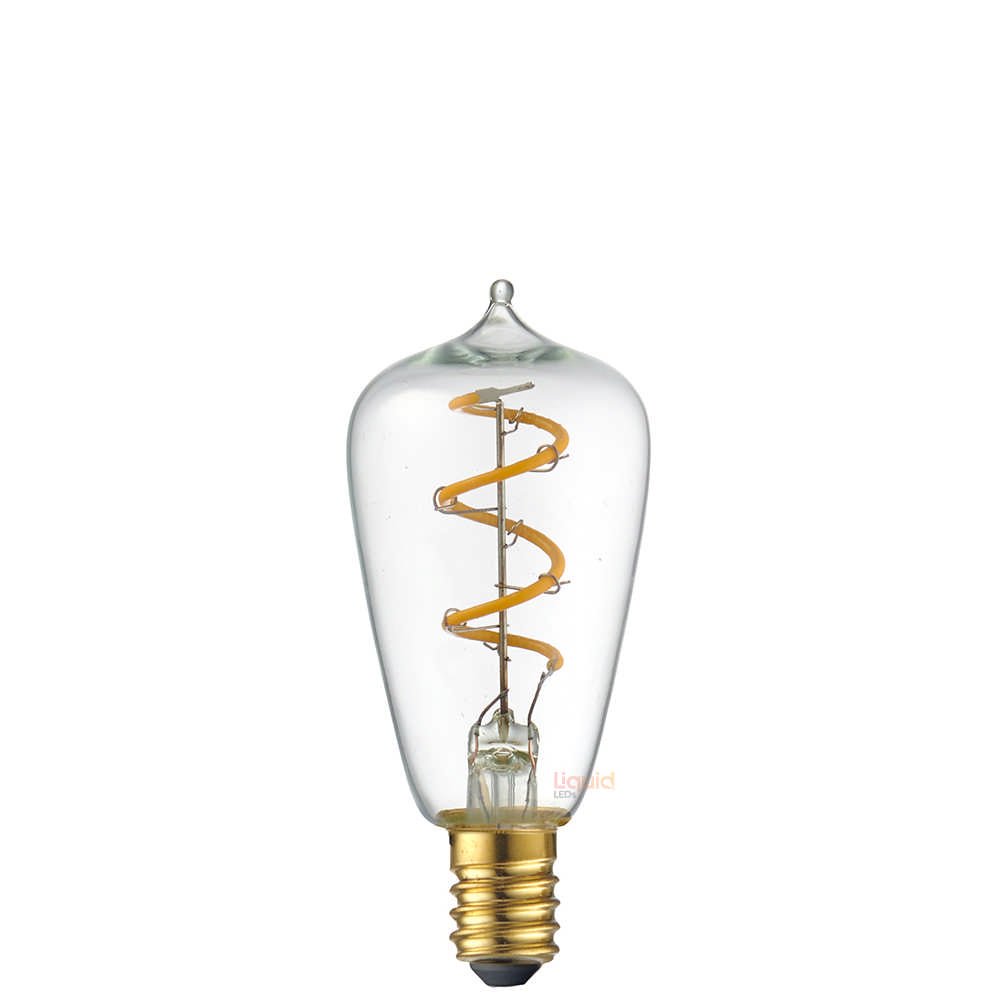 3W Mini Edison Spiral LED Bulb E14 in Extra Warm - LiquidLEDs™ - Edison Bulbs