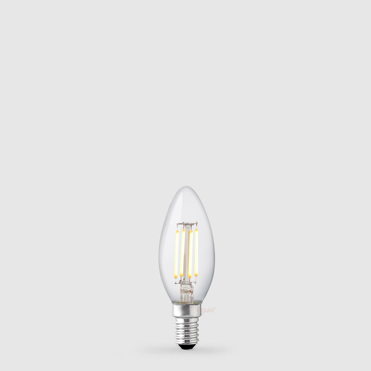 4W 12 - 24 Volt AC/DC Candle LED Bulb E14 Clear in Warm White - LiquidLEDs™ - Candle Bulbs