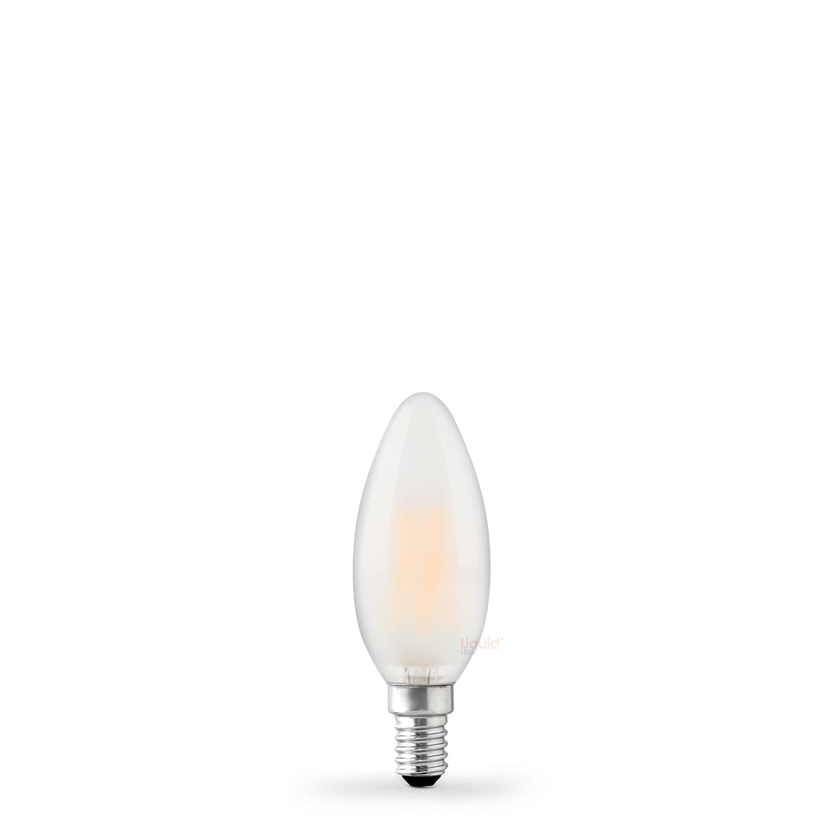 4W 12 Volt DC Candle LED Bulb E14 Frost in Warm White - LiquidLEDs™ - Candle Bulbs