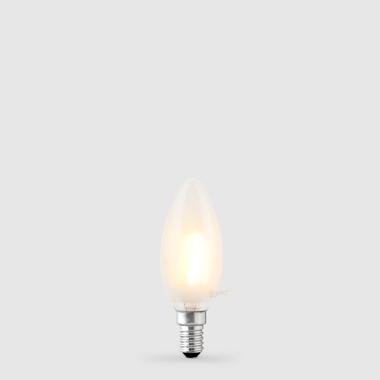4W 12 Volt DC Candle LED Bulb E14 Frost in Warm White - LiquidLEDs™ - Candle Bulbs