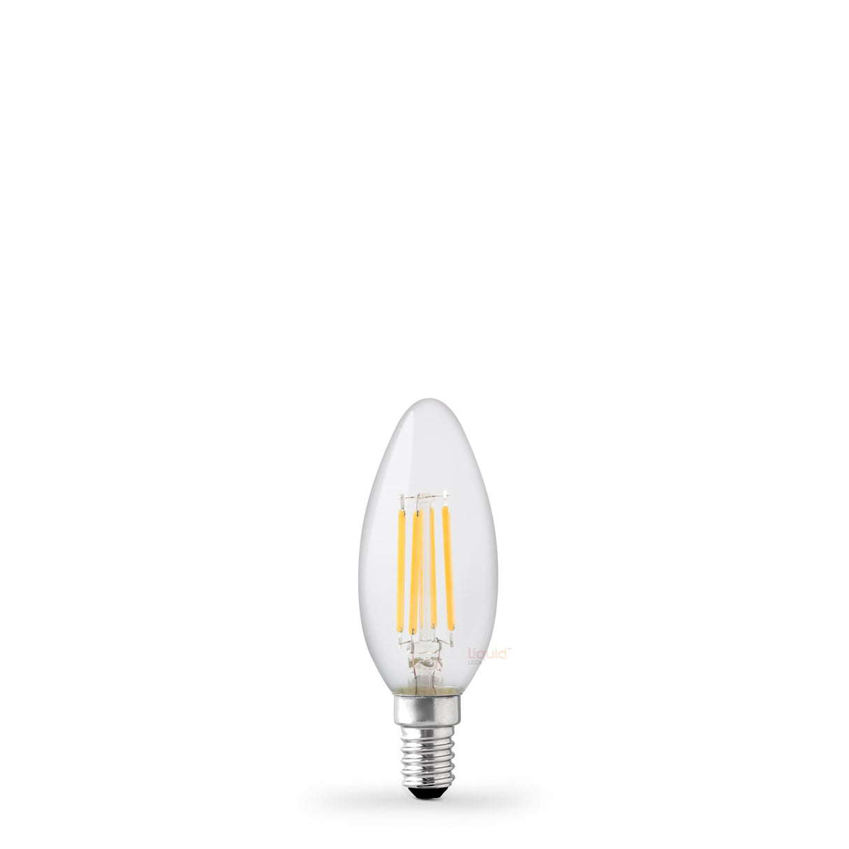 4W 12 Volt DC Candle LED Bulb E14 in Warm White - LiquidLEDs™ - Candle Bulbs