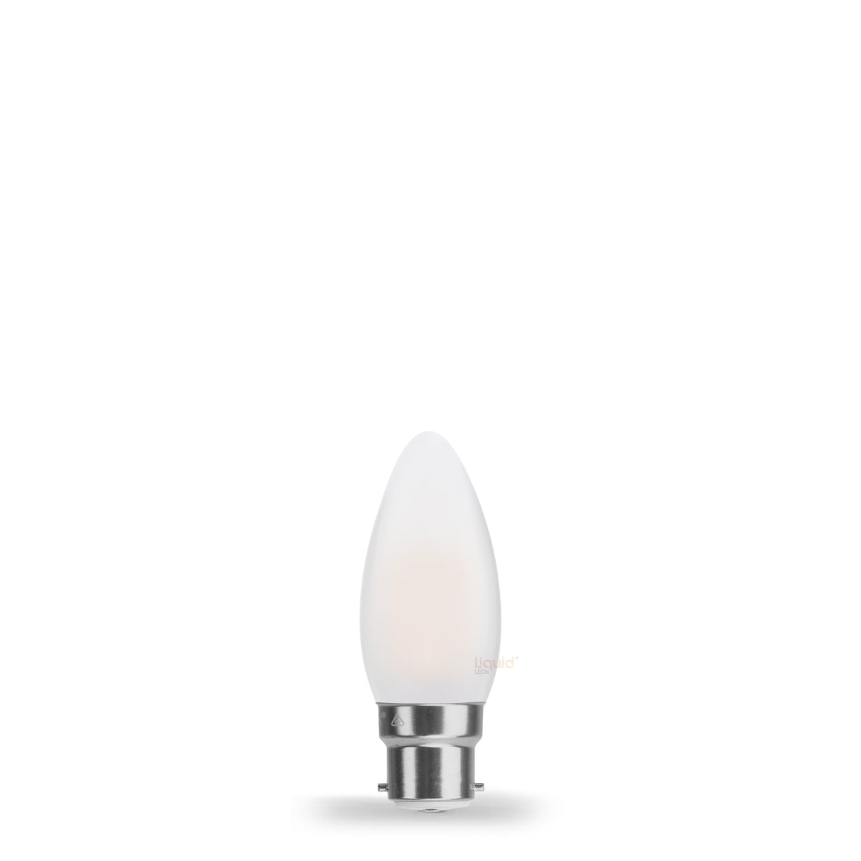4W Candle LED Bulb B22 Frost in Warm White - LiquidLEDs™ - Candle Bulbs