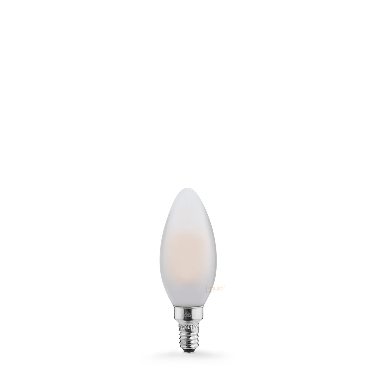 4W Candle LED Bulb E12 Frost in Warm White - LiquidLEDs™ - Candle Bulbs