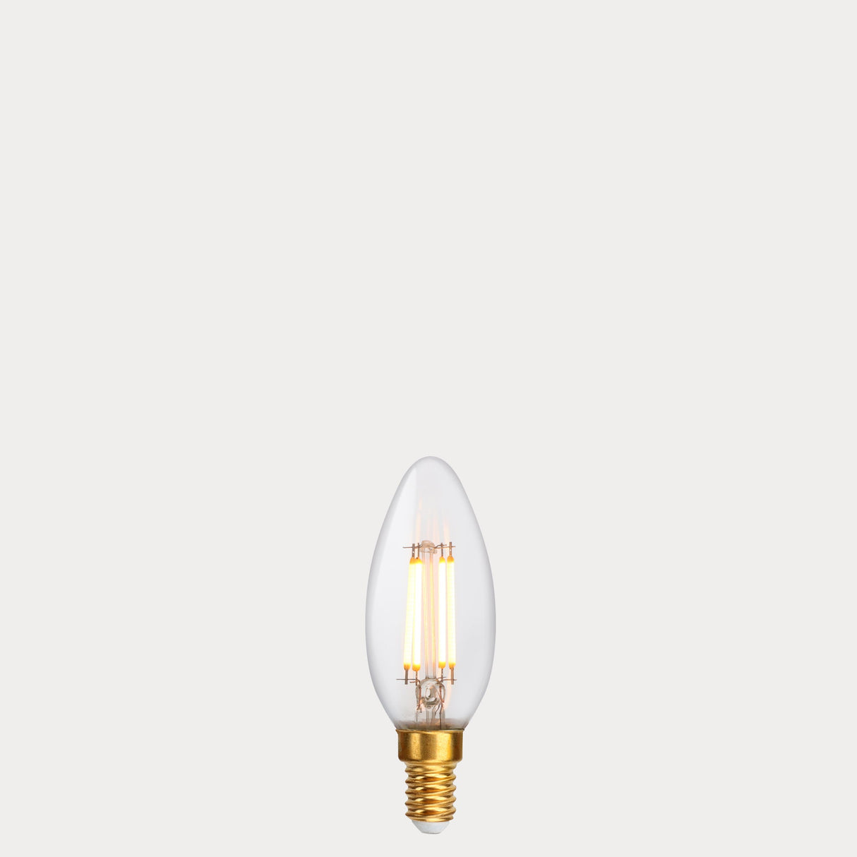 4W Candle LED Bulb E14 Clear in Extra Warm - LiquidLEDs® - Candle Bulbs