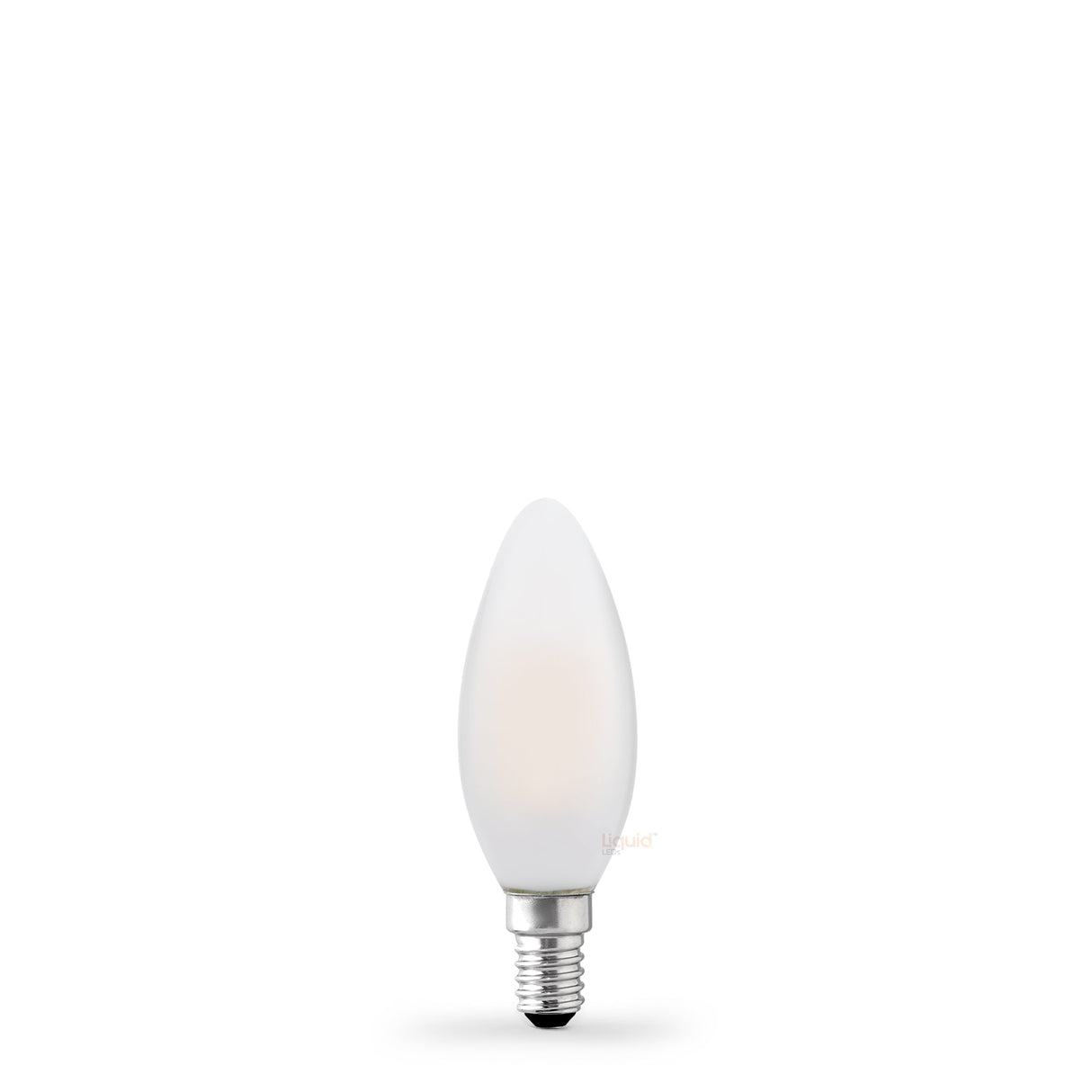 4W Candle LED Bulb E14 Frost in Warm White - LiquidLEDs™ - Candle Bulbs
