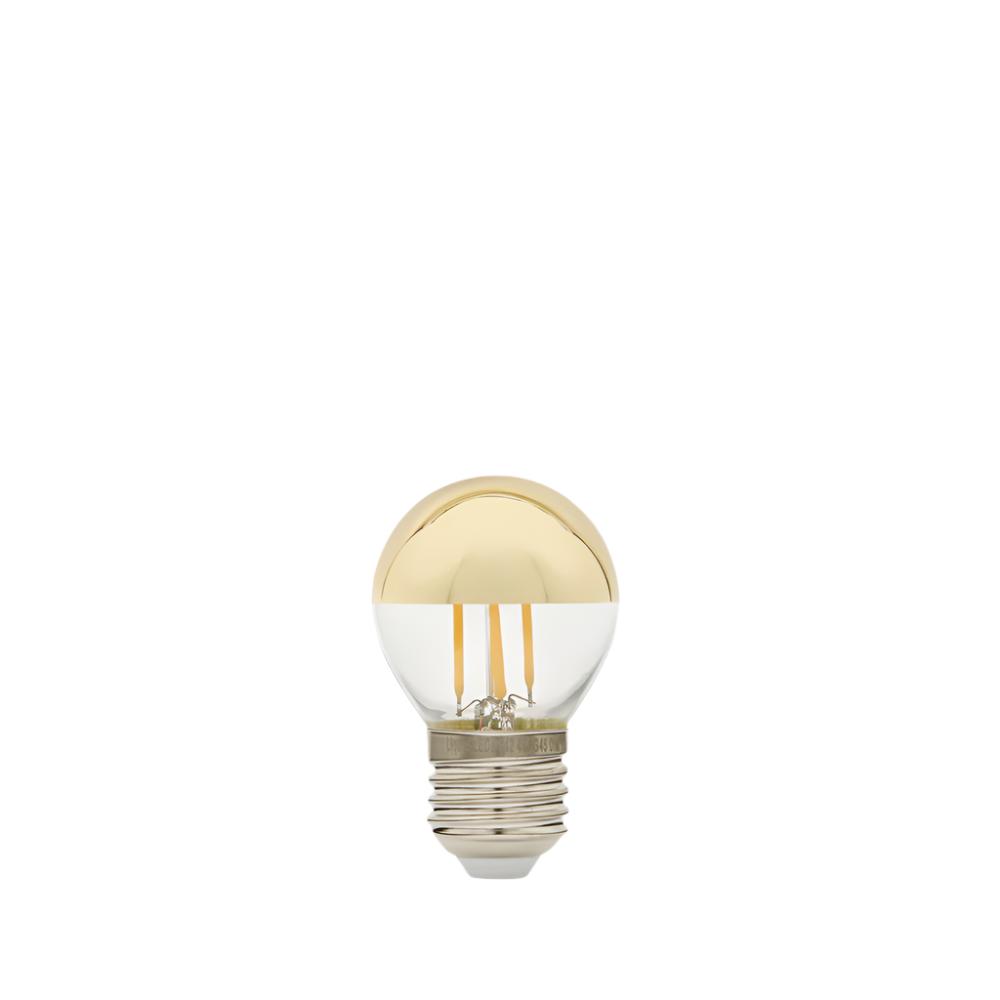 4W Fancy Round Gold Crown LED Bulb E27 - LiquidLEDs™ - Mirror Crown Bulbs