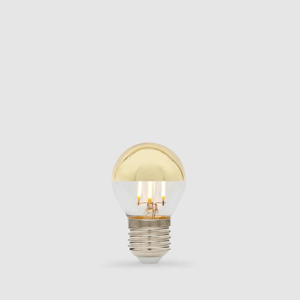 4W Fancy Round Gold Crown LED Bulb E27 - LiquidLEDs™ - Mirror Crown Bulbs