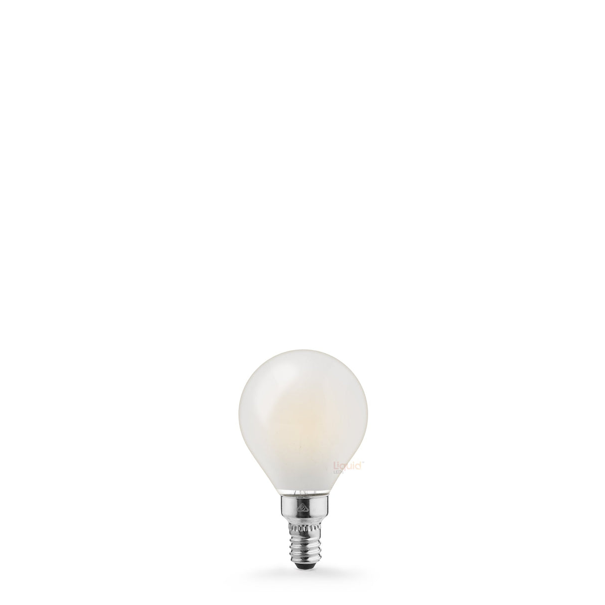 4W Fancy Round LED Bulb E12 Frost in Warm White - LiquidLEDs™ - Fancy Round