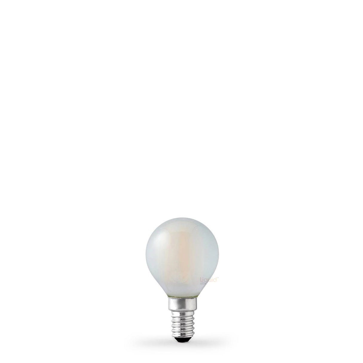 4W Fancy Round LED Bulb E14 Frost in Warm White - LiquidLEDs™ - Fancy Round