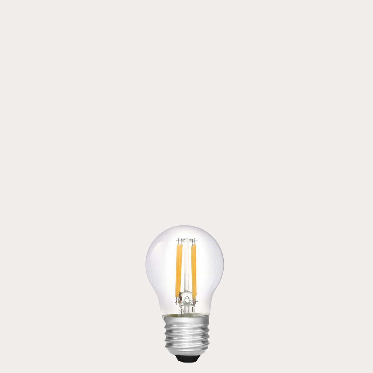 4W Fancy Round LED Bulb E27 Clear in Warm White - LiquidLEDs® - Fancy Round