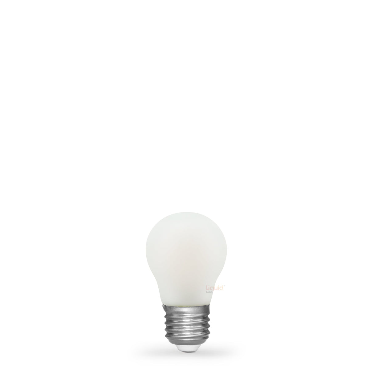 4W Fancy Round LED Bulb E27 Porcelain in Warm White - LiquidLEDs™ - Fancy Round