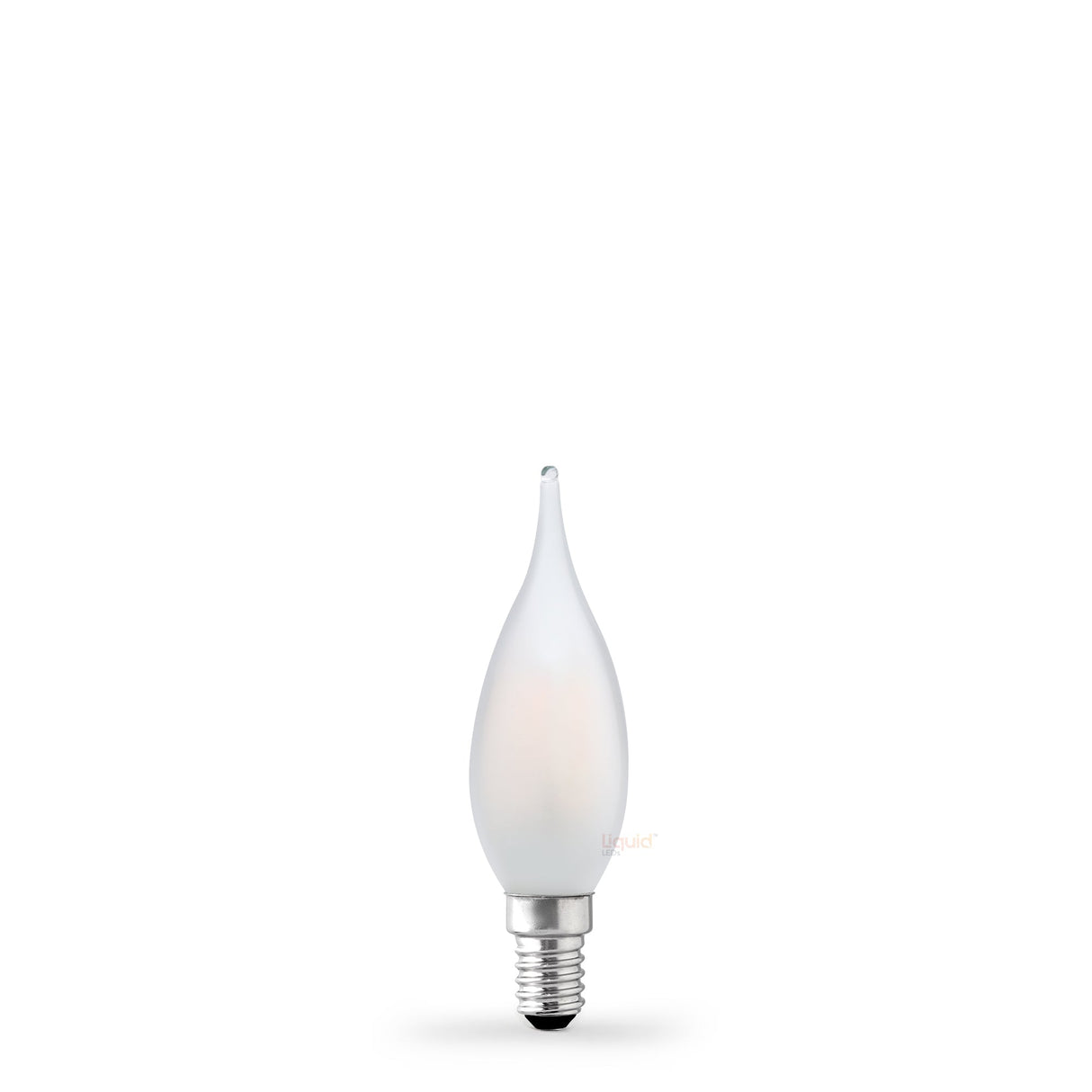 4W Flame Tip Candle LED Bulb E14 Frost in Warm White - LiquidLEDs™ - Candle Bulbs