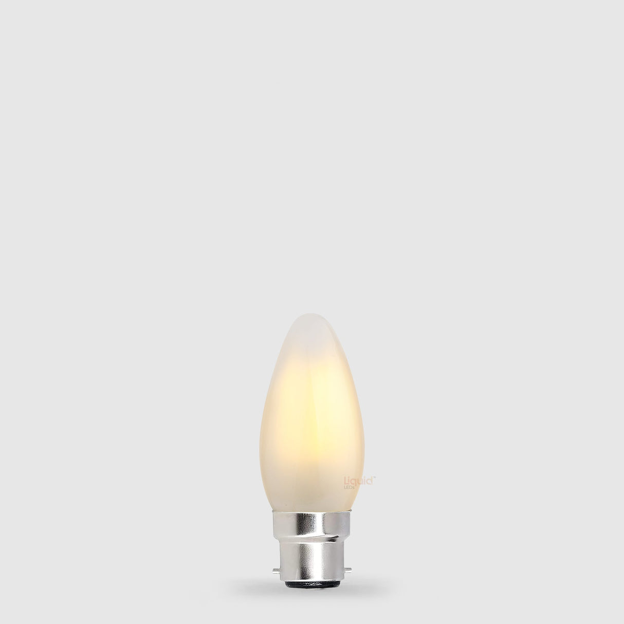 5.5W Candle LED Bulb B22 Frost in Warm White - LiquidLEDs™ - Candle Bulbs