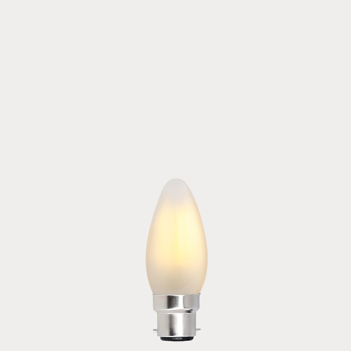 5.5W Candle LED Bulb B22 Frost in Warm White - LiquidLEDs® - Candle Bulbs