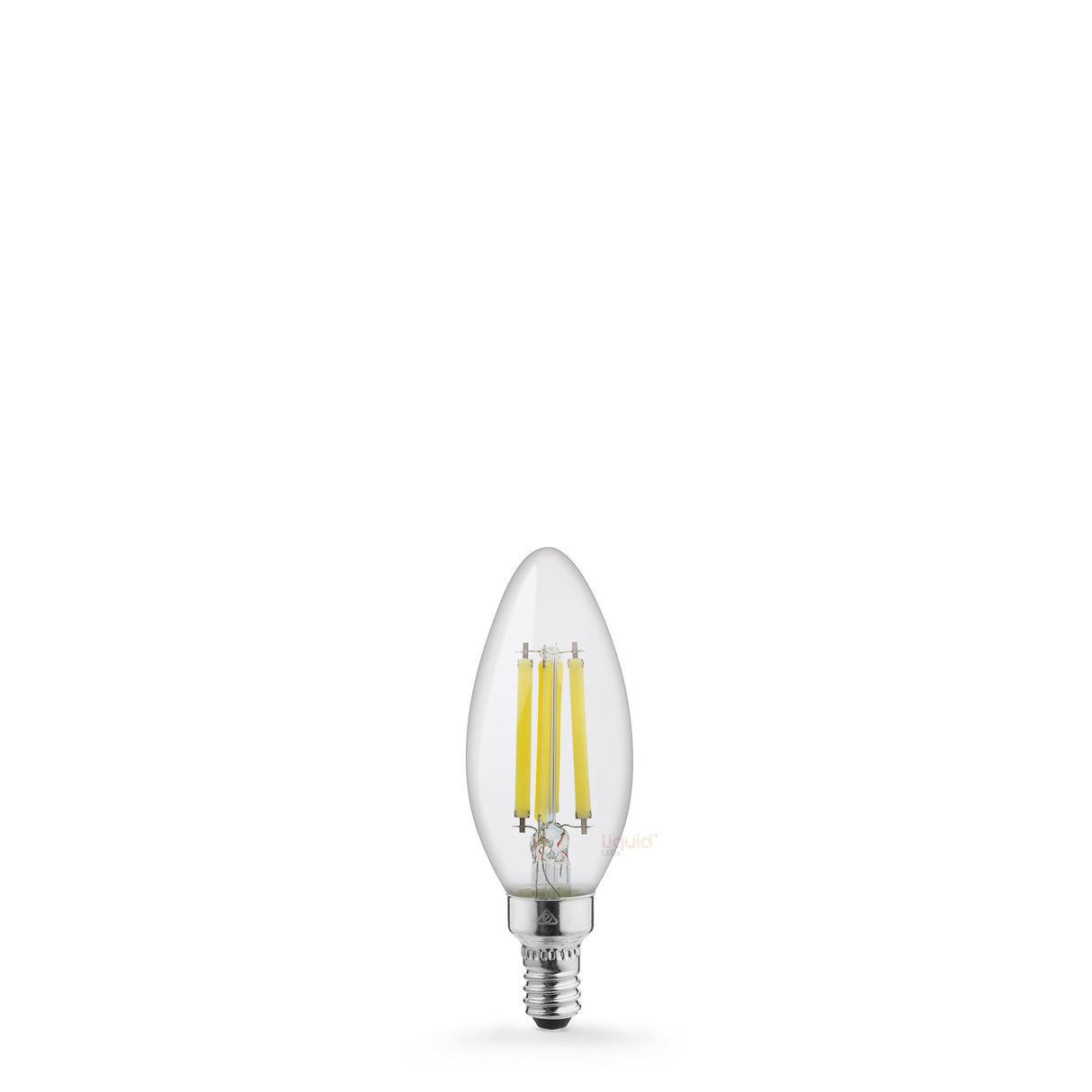 5.5W Candle LED Bulb E12 Clear in Warm White - LiquidLEDs™ - Candle Bulbs