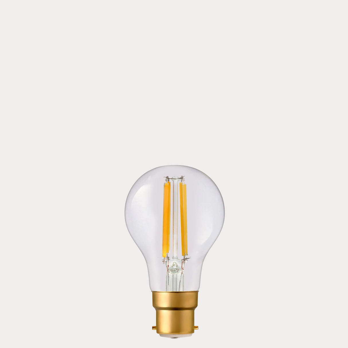 6.5W GLS LED Bulb B22 Clear in Extra Warm - LiquidLEDs® - Traditional Bulbs