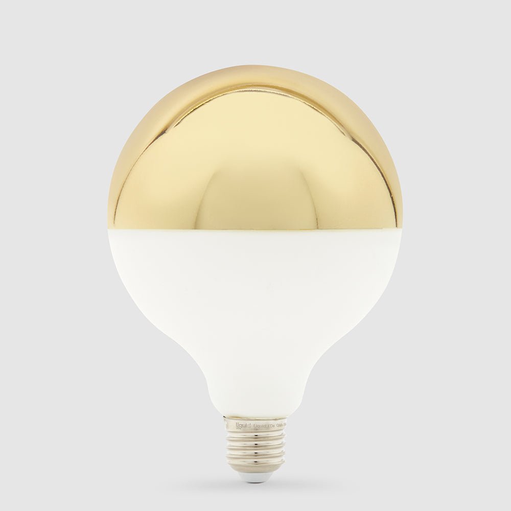 7.2W G125 Gold Crown LED Globe E27 - LiquidLEDs™ - Mirror Crown Bulbs