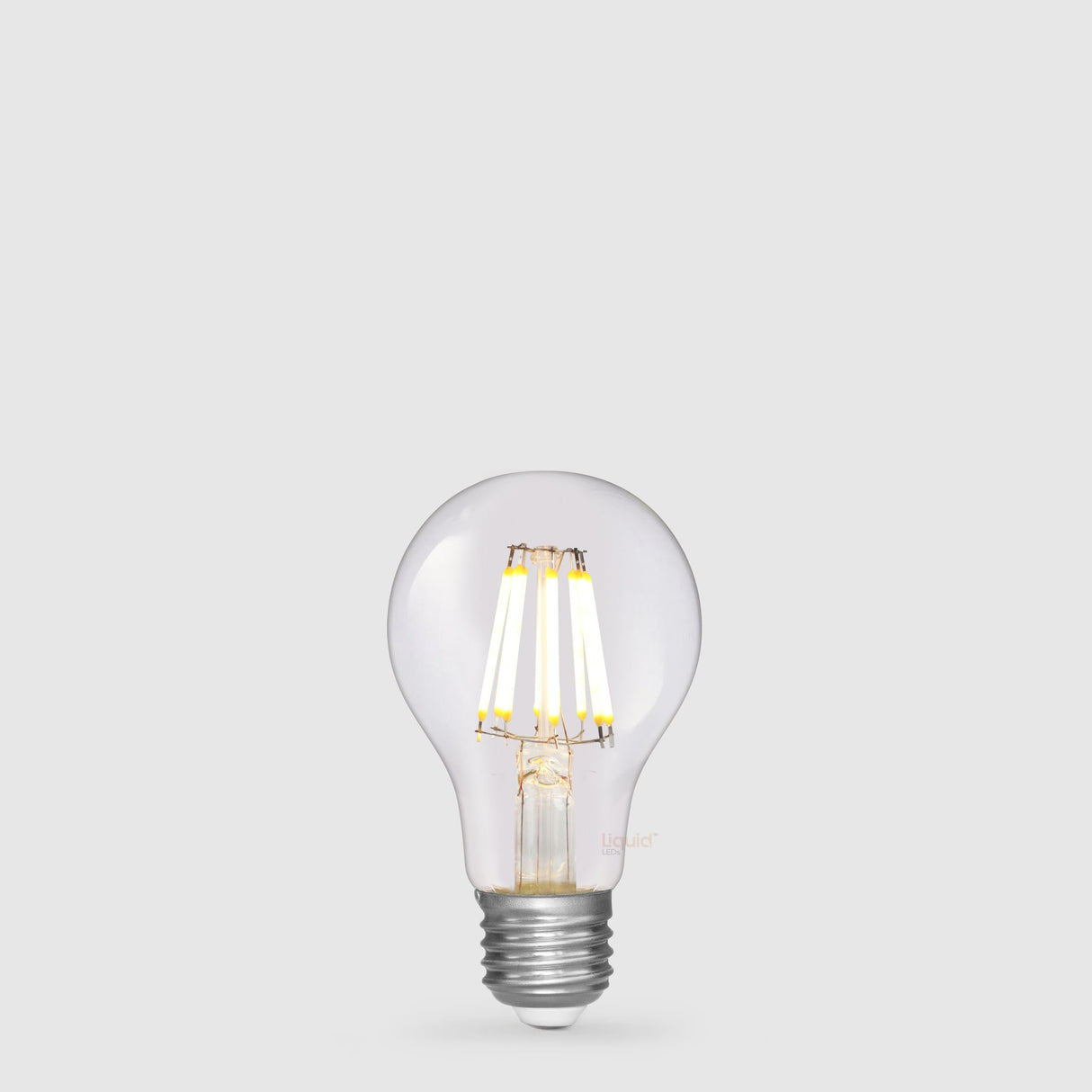 8W 12 - 24 Volt AC/DC GLS LED Bulb E27 Clear in Warm White - LiquidLEDs™ - Traditional Bulbs