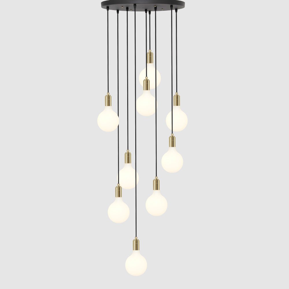 9 Drop Chandelier Light + 8W G125 LED Globe - LiquidLEDs™ - Ceiling Lights