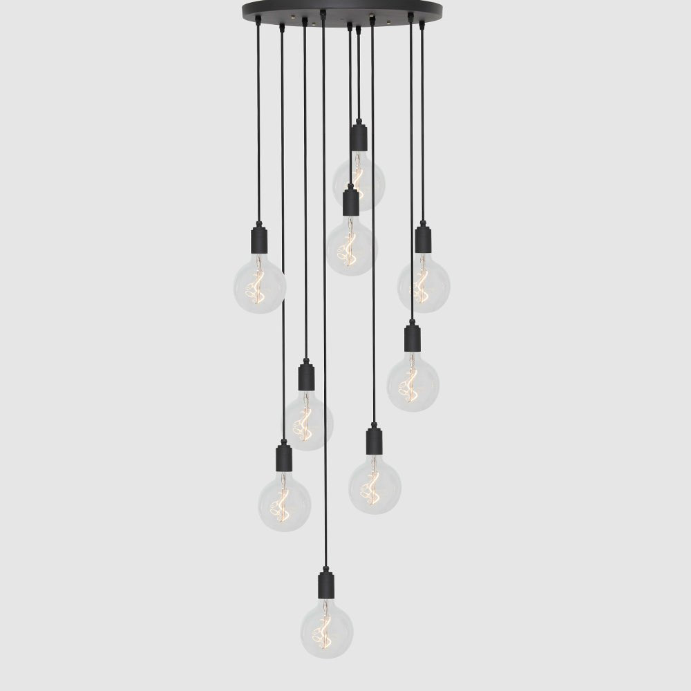9 Drop Chandelier Light + Designer 125mm Clear - LiquidLEDs™ - Ceiling Lights
