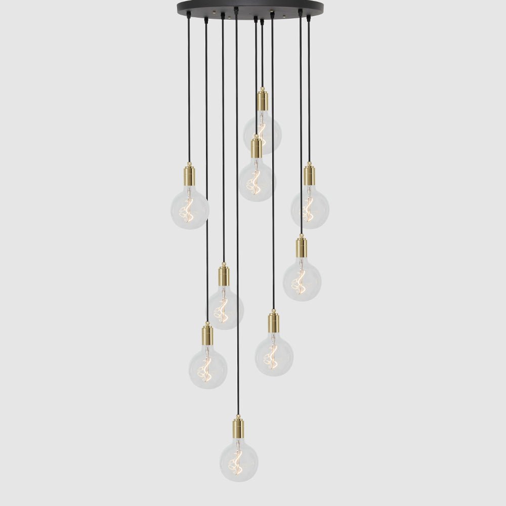 9 Drop Chandelier Light + Designer 125mm Clear - LiquidLEDs™ - Ceiling Lights