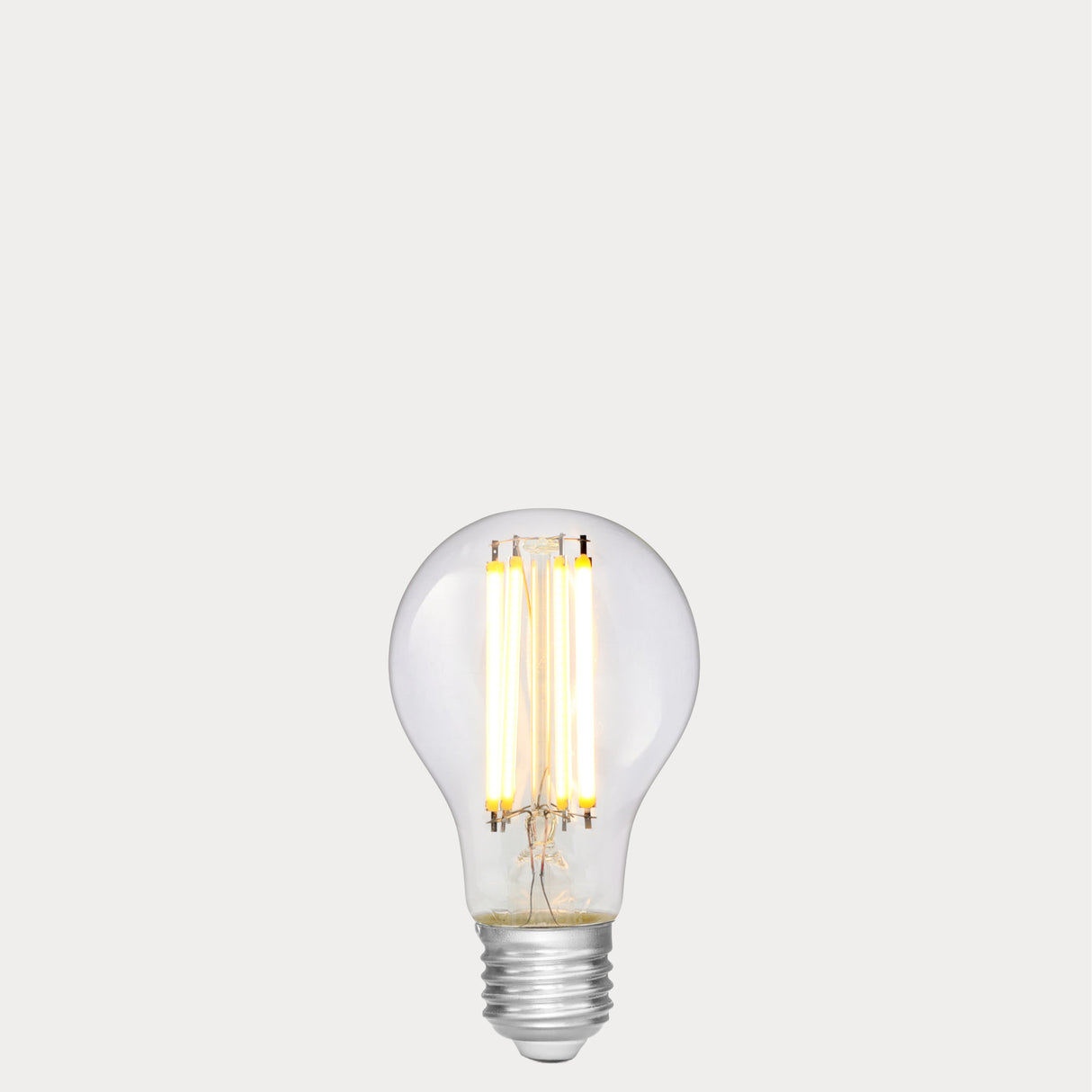 Dulora 11W GLS LED Bulb E27 Clear in Warm White filaments glowing warm white 2700K