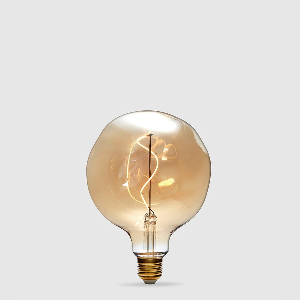 Designer 125mm Amber LED Globe - LiquidLEDs™ - Oversized Bulbs
