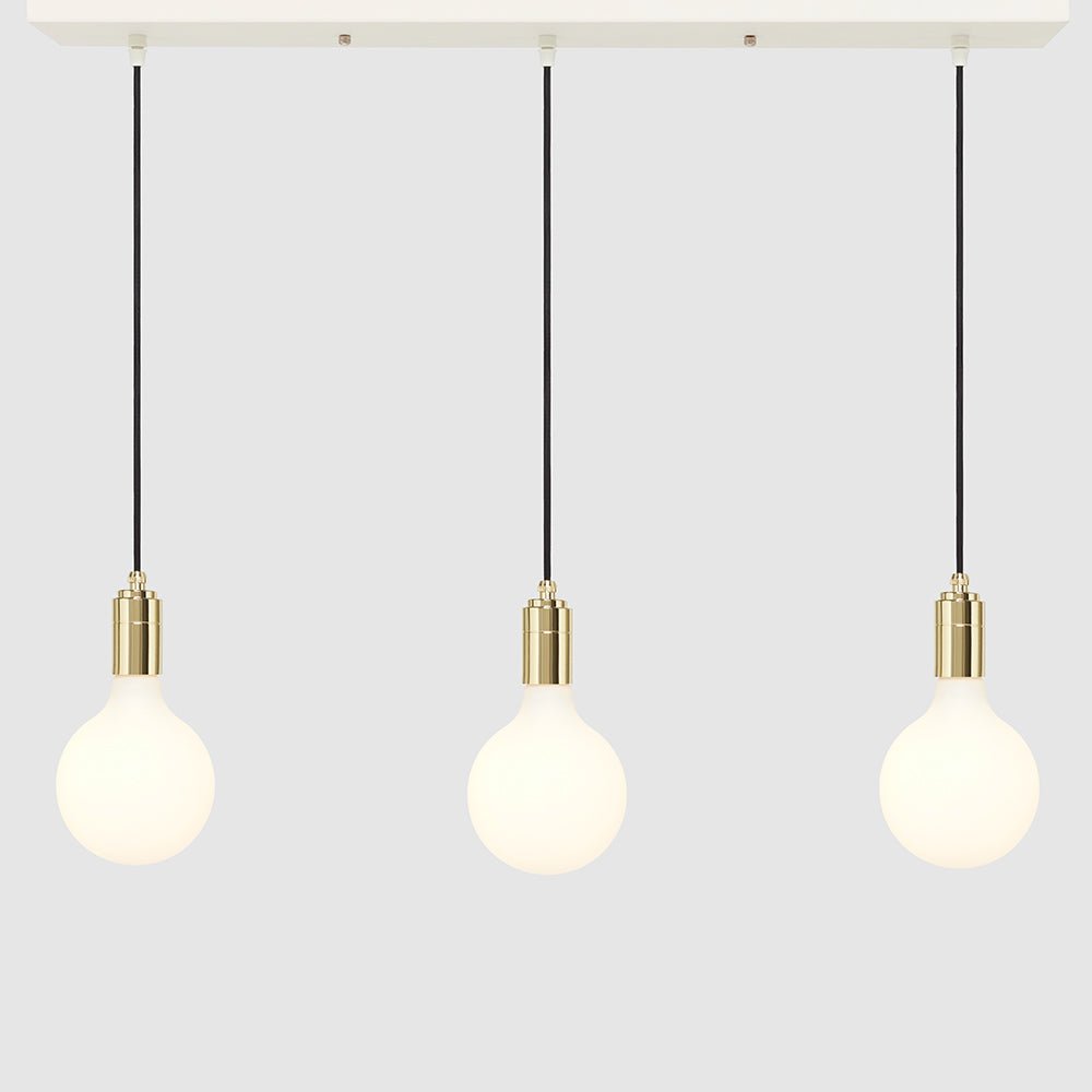 Linear Three Light Pendant + 8W G125 Globe - LiquidLEDs™ - Ceiling Lights