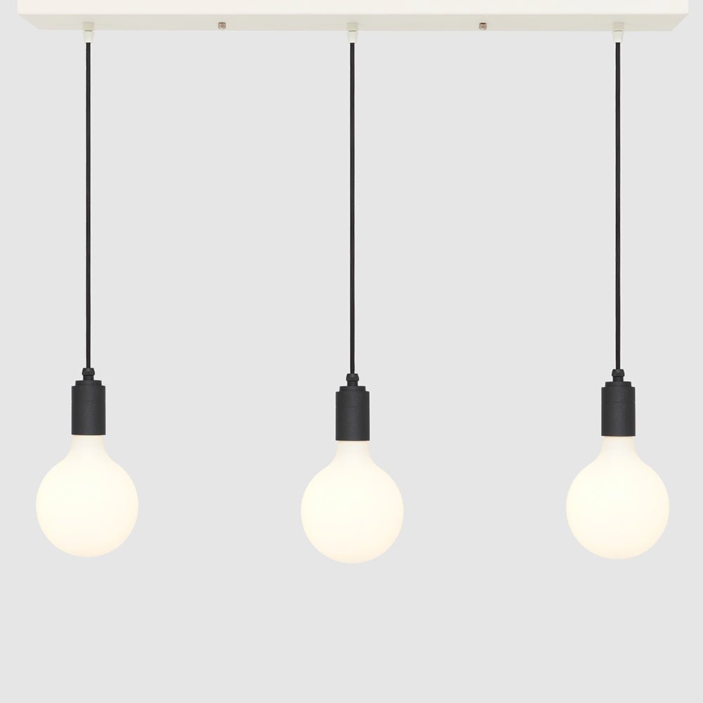 Linear Three Light Pendant + 8W G125 Globe - LiquidLEDs™ - Ceiling Lights
