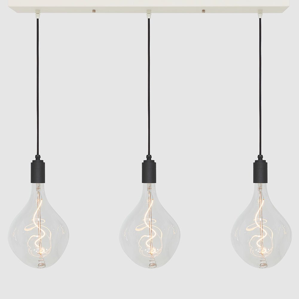 Linear Three Light Pendant + Designer 180mm Clear - LiquidLEDs™ - Ceiling Lights