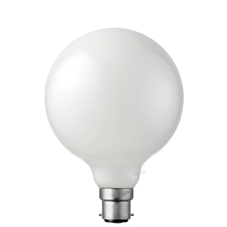 8W G125 Opal Dimmable LED Light Globe (B22) in Warm White