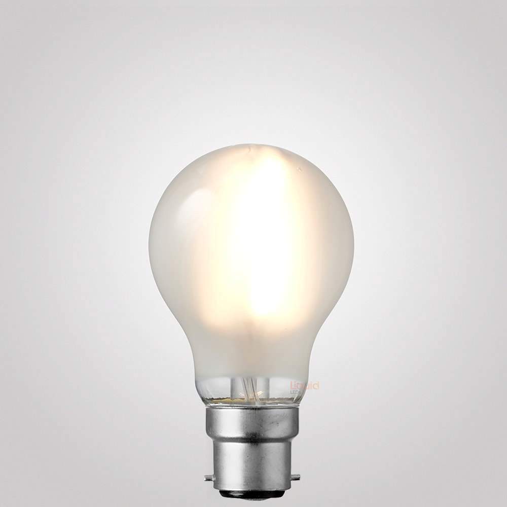 10W GLS LED Bulb B22 Frost in Soft White - LiquidLEDs™ - Traditional Bulbs