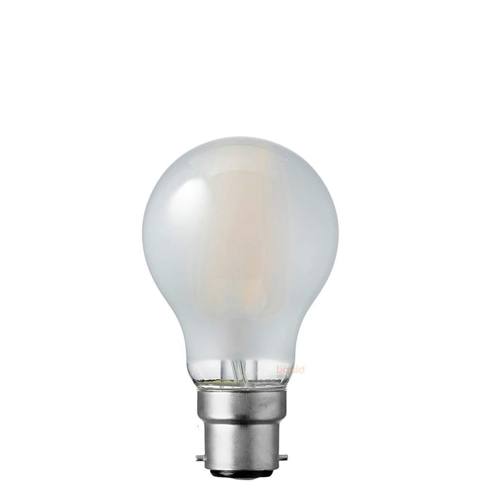 10W GLS LED Bulb B22 Frost in Soft White - LiquidLEDs™ - Traditional Bulbs