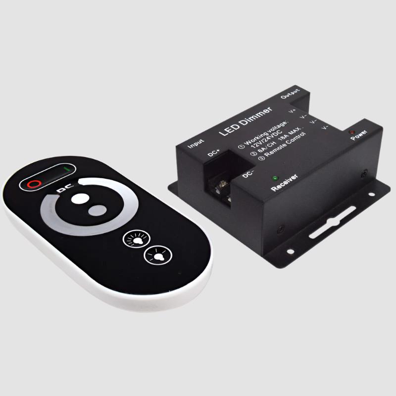 12 - 24 Volt DC PWM Dimmer with Wireless Remote - LiquidLEDs™ - Dimmer