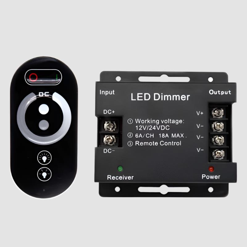 12 - 24 Volt DC PWM Dimmer with Wireless Remote - LiquidLEDs™ - Dimmer