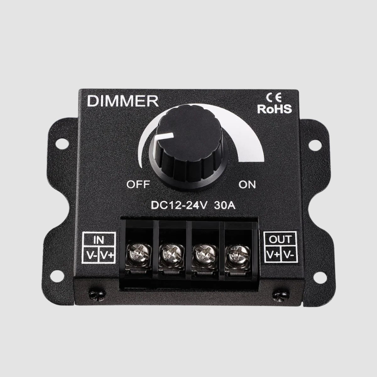 12 - 24 Volt DC PWM Dimming Switch - LiquidLEDs™ - Dimmer