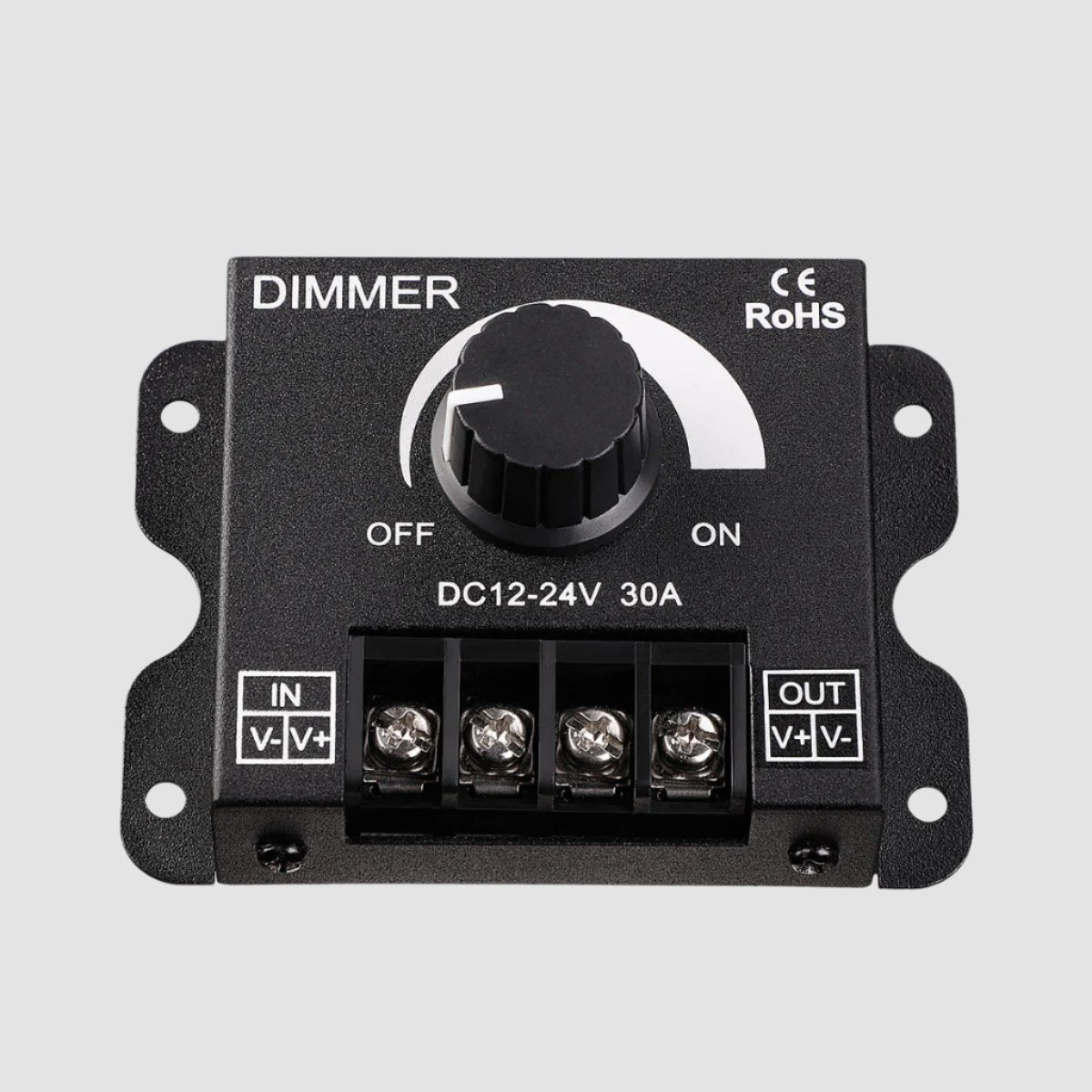 12 - 24 Volt DC PWM Dimming Switch - LiquidLEDs™ - Dimmer
