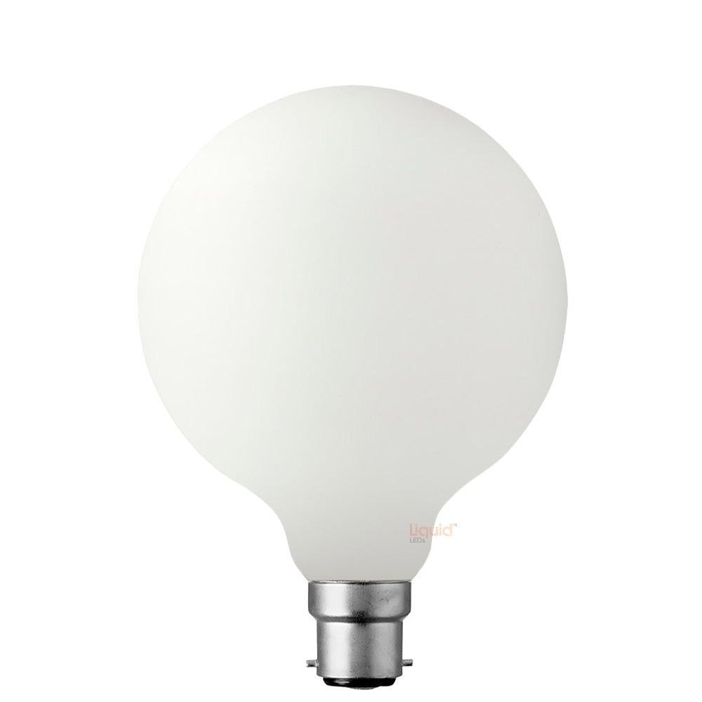 12W G125 LED Globe B22 Matte Finish in Soft White - LiquidLEDs™ - Globe Bulbs
