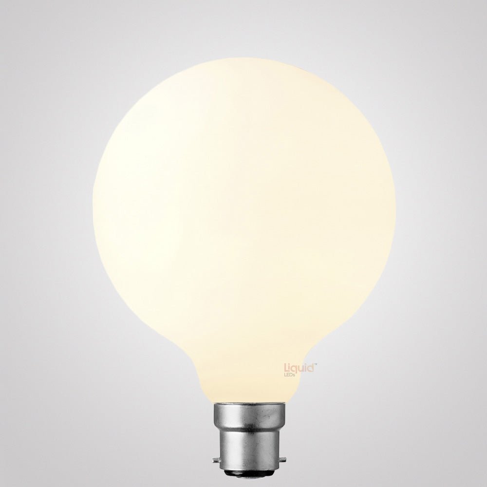 12W G125 LED Globe B22 Matte Finish in Soft White - LiquidLEDs™ - Globe Bulbs