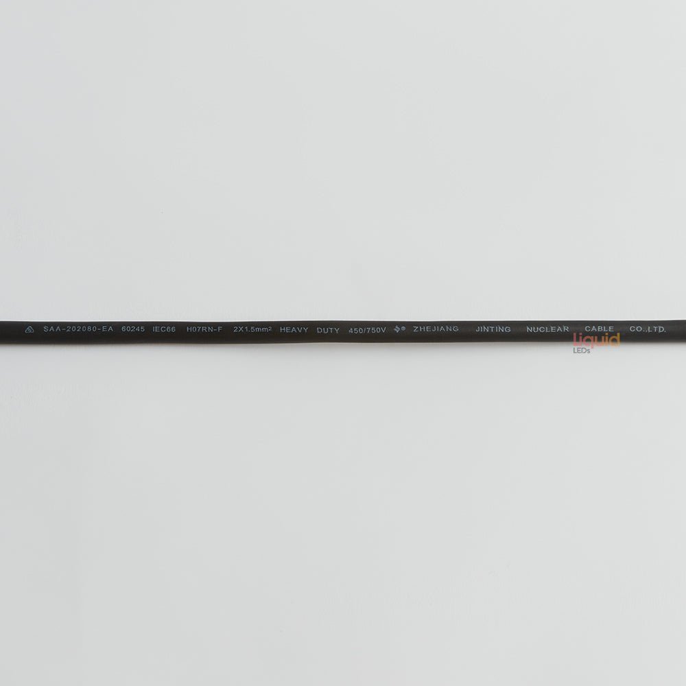 20m Black Outdoor Festoon String Lights - LiquidLEDs™ - Festoon String