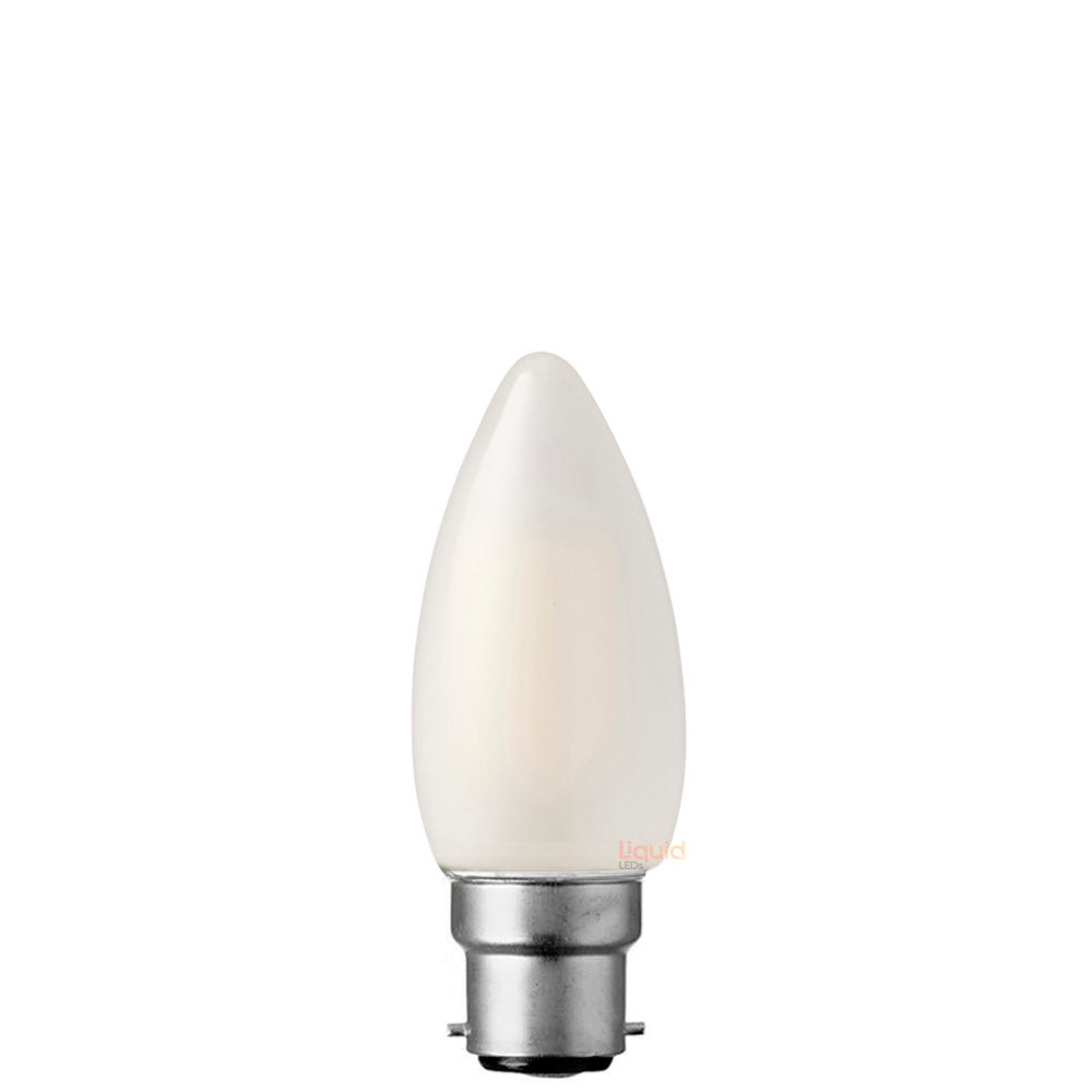 Buy 4W Candle C35 Dim LED Light Bulb Natural White B22 Frost