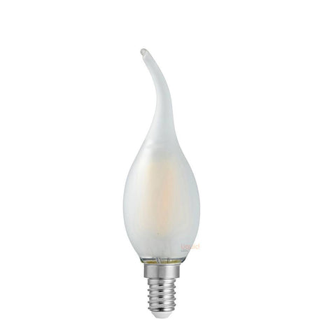 4W Flame Tip Candle LED E14 Frost in Natural White