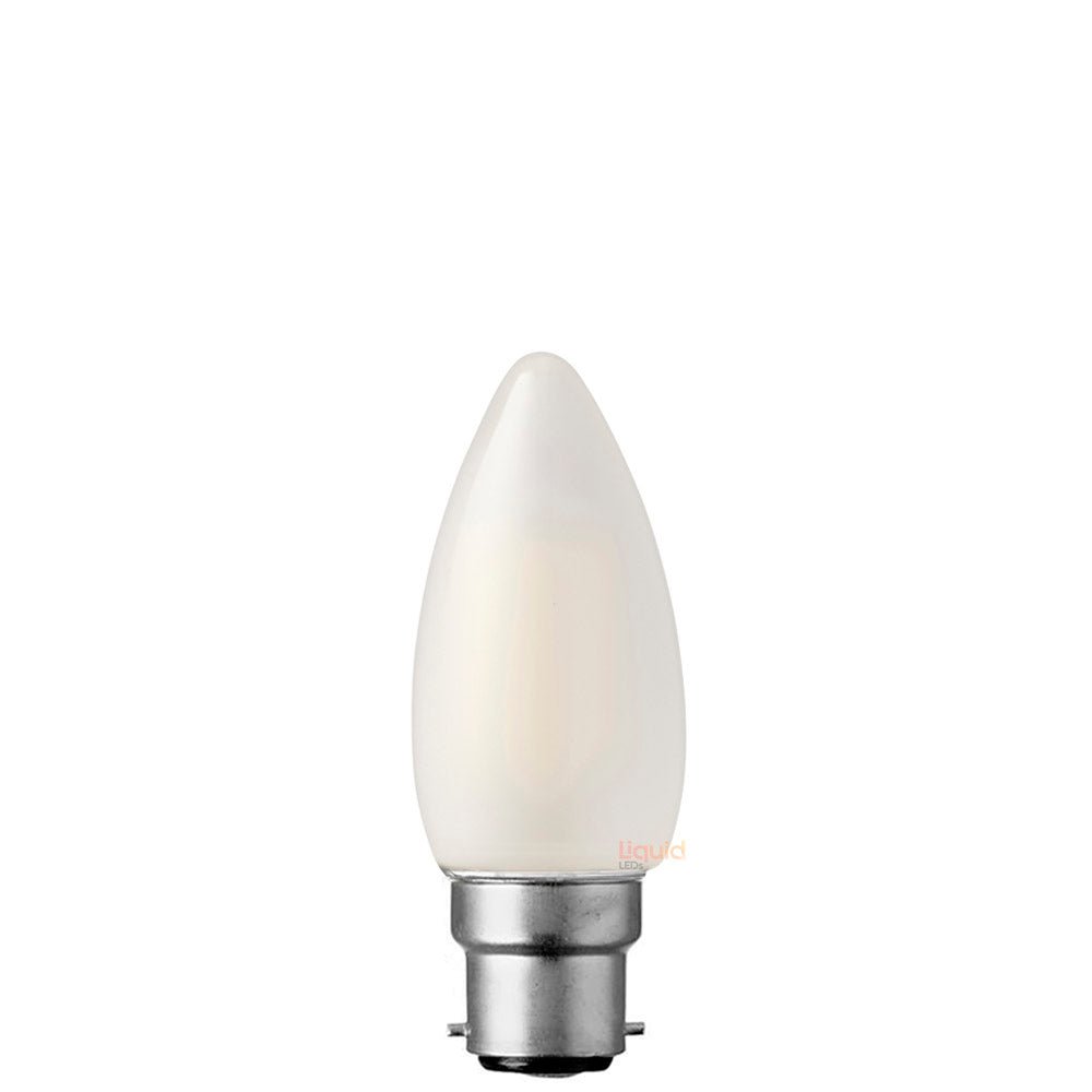 4W Candle LED Bulb B22 Frost in Natural White - LiquidLEDs™ - Candle Bulbs