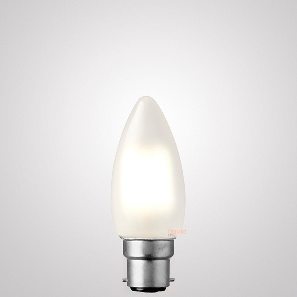 4W Candle LED Bulb B22 Frost in Natural White - LiquidLEDs™ - Candle Bulbs