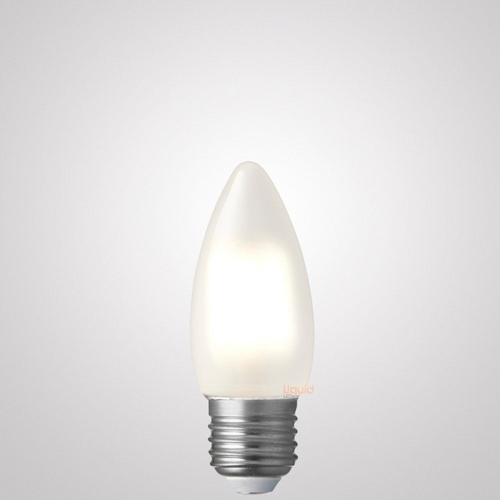4W Candle LED Bulb E27 Frost in Natural White - LiquidLEDs™ - Candle Bulbs