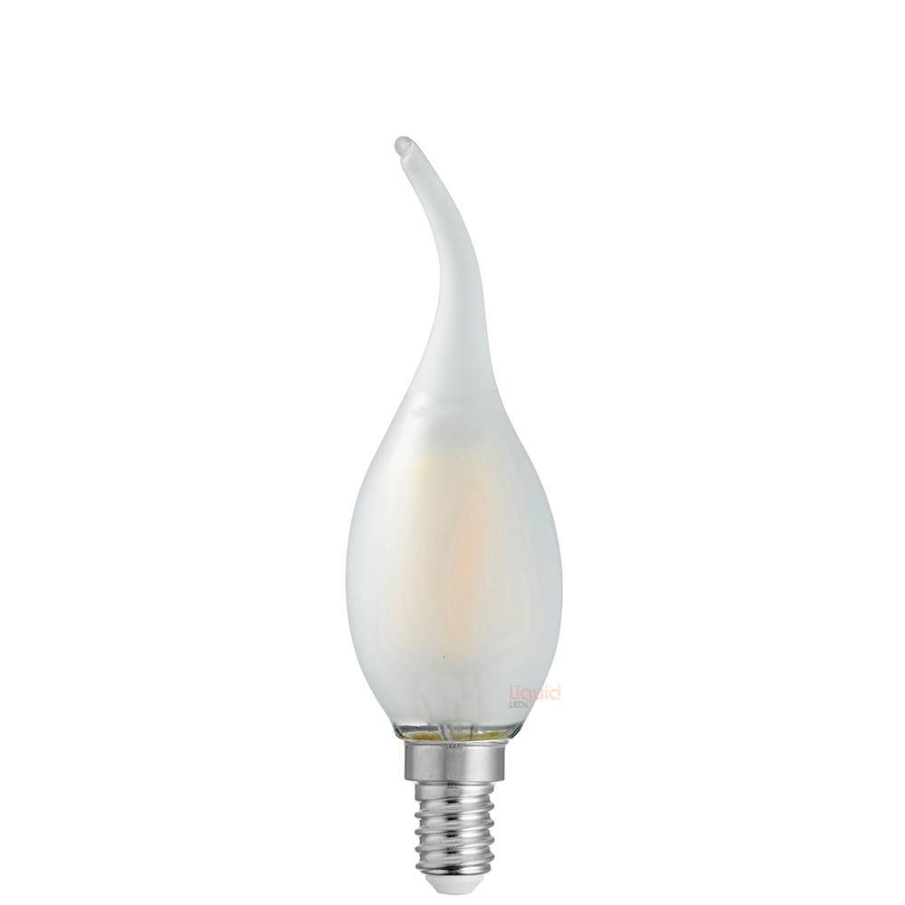 4W Flame Tip Candle LED Bulb E14 Frost in Natural White - LiquidLEDs™ - Candle Bulbs