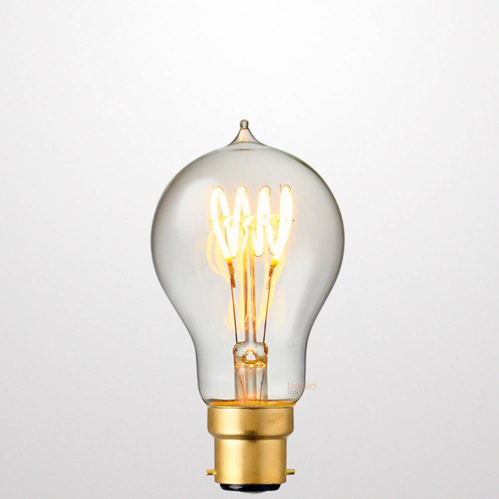 4W Quad Loop GLS LED Bulb B22 in Extra Warm - LiquidLEDs™ - Traditional Bulbs