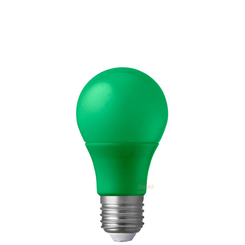 5W Green GLS LED Bulb E27 - LiquidLEDs™ - Coloured Bulbs