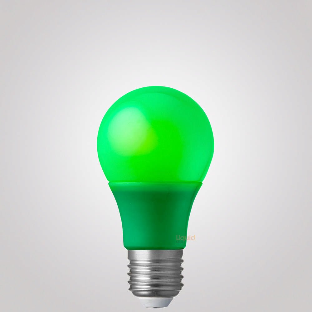 5W Green GLS LED Bulb E27 - LiquidLEDs™ - Coloured Bulbs